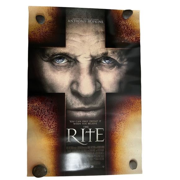 Anthony Hopkins The Rite Original Movie Poster 40" X 27"Double Sided - Picture 1 of 12
